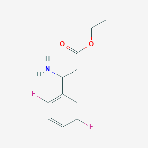 molecular formula C11H13F2NO2 B3364114 Ethyl 3-amino-3-(2,5-difluorophenyl)propanoate CAS No. 1096828-54-4
