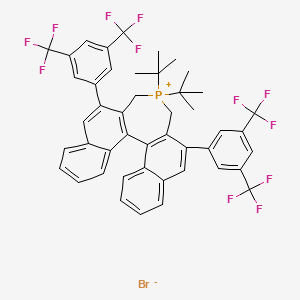 10,16-Bis[3,5-bis(trifluoromethyl)phenyl]-13,13-ditert-butyl-13-phosphoniapentacyclo[13.8.0.02,11.03,8.018,23]tricosa-1(15),2(11),3,5,7,9,16,18,20,22-decaene;bromide