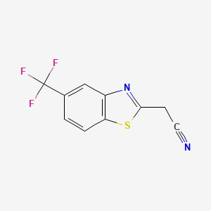 2-[5-(Trifluoromethyl)-1,3-benzothiazol-2-yl]acetonitrile