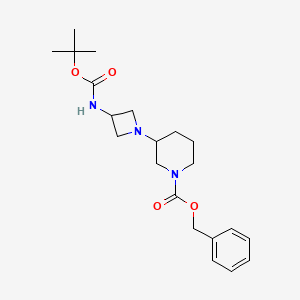 Benzyl 3-(3-((tert-butoxycarbonyl)amino)azetidin-1-yl)piperidine-1-carboxylate
