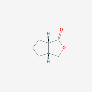 molecular formula C7H10O2 B3364269 Rac-(3aR,6aS)-hexahydro-1H-cyclopenta[c]furan-1-one CAS No. 113428-55-0