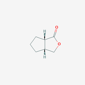 molecular formula C7H10O2 B3364269 (1S,5R)-3-Oxabicyclo[3.3.0]octane-2-one CAS No. 113428-55-0