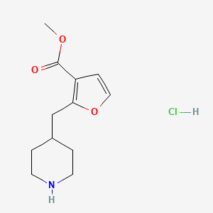 Methyl 2-(piperidin-4-ylmethyl)furan-3-carboxylate hydrochloride
