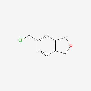 molecular formula C9H9ClO B3364315 5-Chloromethyl-1,3-dihydro-isobenzofuran CAS No. 1135330-73-2