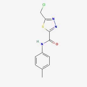 5-(chloromethyl)-N-(4-methylphenyl)-1,3,4-thiadiazole-2-carboxamide