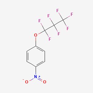 molecular formula C9H4F7NO3 B3364348 1-(Heptafluoropropoxy)-4-nitrobenzene CAS No. 1146289-83-9