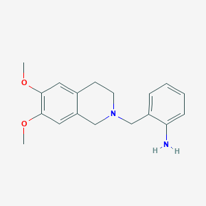 2-[(6,7-Dimethoxy-1,2,3,4-tetrahydroisoquinolin-2-yl)methyl]aniline