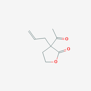 molecular formula C9H12O3 B3364365 3-Acetyl-3-allyl-dihydro-furan-2-one CAS No. 114709-93-2