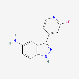 3-(2-fluoropyridin-4-yl)-1H-indazol-5-amine