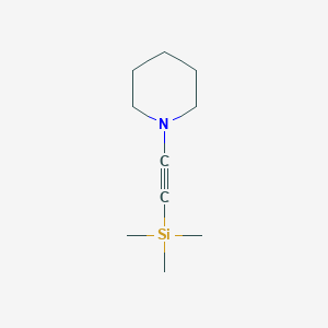 molecular formula C10H19NSi B3364393 1-[2-(trimethylsilyl)ethynyl]piperidine CAS No. 115105-41-4