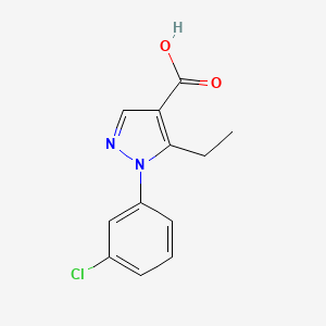 1-(3-chlorophenyl)-5-ethyl-1H-pyrazole-4-carboxylic acid