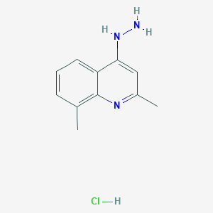 molecular formula C11H14ClN3 B3364638 2,8-Dimethyl-4-hydrazinoquinoline hydrochloride CAS No. 1172993-37-1