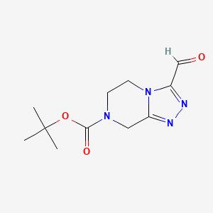 tert-Butyl 3-formyl-5,6-dihydro-[1,2,4]triazolo[4,3-a]pyrazine-7(8H)-carboxylate