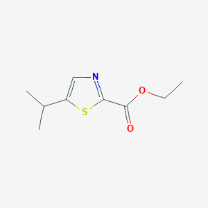 molecular formula C9H13NO2S B3364711 5-Isopropyl-thiazole-2-carboxylic acid ethyl ester CAS No. 1179337-77-9