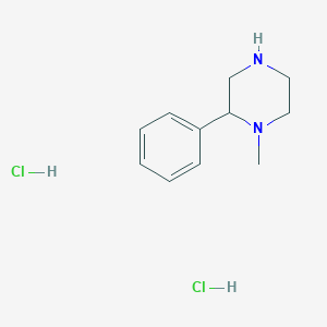 molecular formula C11H17ClN2 B3364783 1-Methyl-2-phenylpiperazine dihydrochloride CAS No. 1185293-45-1