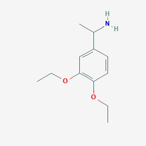 molecular formula C12H19NO2 B033651 1-(3,4-Diethoxyphenyl)ethanamine CAS No. 105321-50-4
