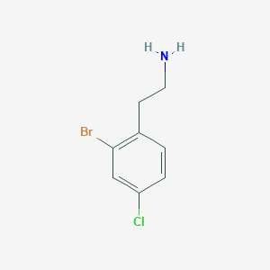 molecular formula C8H9BrClN B3365105 2-(2-Bromo-4-chlorophenyl)ethanamine CAS No. 1202889-65-3