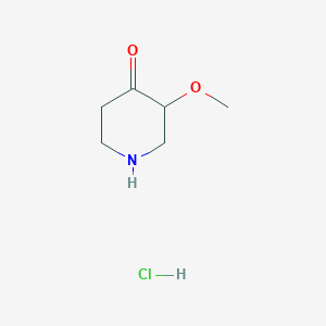 molecular formula C6H12ClNO2 B3365382 3-Methoxy-piperidin-4-one hydrochloride CAS No. 1220040-18-5