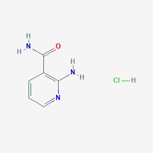 molecular formula C6H8ClN3O B3365407 2-Aminopyridine-3-carboxamide hydrochloride CAS No. 1221723-00-7