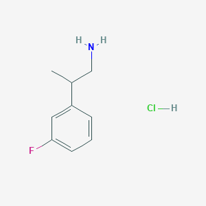 2-(3-Fluorophenyl)propan-1-amine hydrochloride