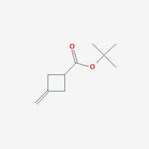 molecular formula C10H16O2 B3365448 tert-Butyl 3-methylidenecyclobutane-1-carboxylate CAS No. 122699-51-8