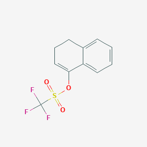 molecular formula C11H9F3O3S B3365502 3,4-dihydronaphthalen-1-yl trifluoromethanesulfonate CAS No. 123994-49-0
