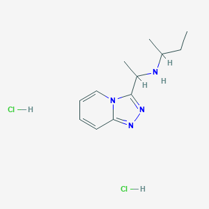 (Butan-2-yl)(1-{[1,2,4]triazolo[4,3-a]pyridin-3-yl}ethyl)amine dihydrochloride
