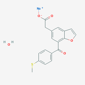 molecular formula C18H15NaO5S B033656 Tifurac sodium CAS No. 102488-97-1
