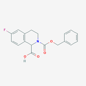 2-Cbz-6-fluoro-3,4-dihydro-1H-isoquinoline-1-carboxylic acid