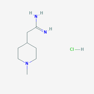 2-(1-Methylpiperidin-4-yl)ethanimidamide hydrochloride