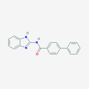 molecular formula C20H15N3O B336584 N-1H-BENZIMIDAZOL-2-YLBIPHENYL-4-CARBOXAMIDE 