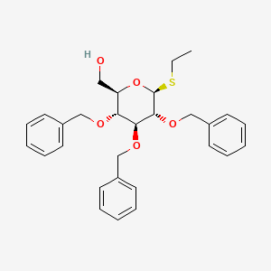 [(2R,3R,4S,5R,6S)-6-ethylsulfanyl-3,4,5-tris(phenylmethoxy)oxan-2-yl]methanol