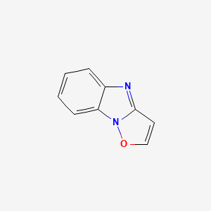 molecular formula C9H6N2O B3365871 [1,2]Oxazolo[2,3-a]benzimidazole CAS No. 126581-38-2