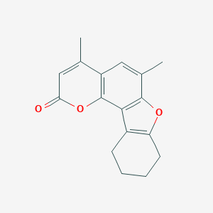 molecular formula C17H16O3 B033659 Tetrahydrobenzo-4,6-dimethylangelicin CAS No. 109029-03-0