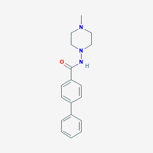 molecular formula C18H21N3O B336591 N-(4-methyl-1-piperazinyl)[1,1'-biphenyl]-4-carboxamide 
