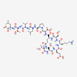 molecular formula C56H95N13O21 B3365922 Org 31318 CAS No. 128531-64-6