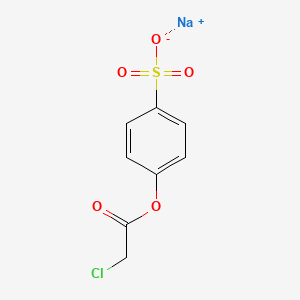 molecular formula C8H6ClNaO5S B3366023 Sodium 4-[(chloroacetyl)oxy]benzene-1-sulfonate CAS No. 130952-27-1