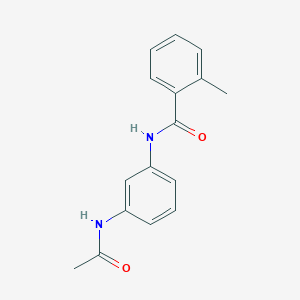 molecular formula C16H16N2O2 B336604 N-[3-(acetylamino)phenyl]-2-methylbenzamide 