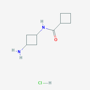 molecular formula C9H17ClN2O B3366059 N-(3-aminocyclobutyl)cyclobutanecarboxamide hydrochloride CAS No. 1311317-36-8