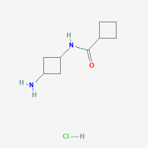 B3366059 N-(3-aminocyclobutyl)cyclobutanecarboxamide hydrochloride CAS No. 1311317-36-8