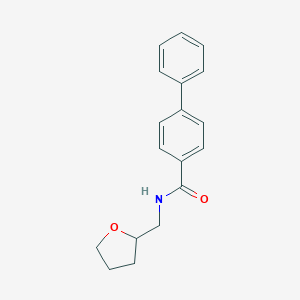 molecular formula C18H19NO2 B336625 N-(oxolan-2-ylmethyl)-4-phenylbenzamide 