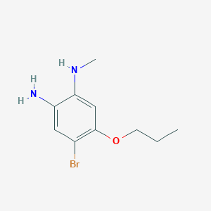 4-Bromo-1-N-methyl-5-propoxybenzene-1,2-diamine