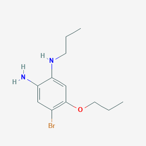 4-Bromo-5-propoxy-1-N-propylbenzene-1,2-diamine
