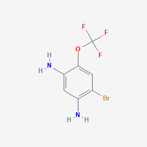 4-Bromo-6-(trifluoromethoxy)benzene-1,3-diamine