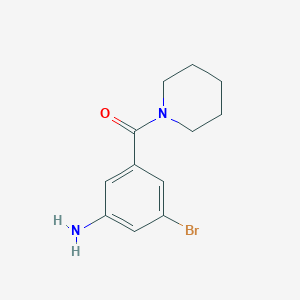 3-Bromo-5-[(piperidin-1-yl)carbonyl]aniline
