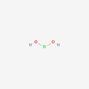 molecular formula BH2O2 B3366507 Dihydroxyboranyl CAS No. 13780-71-7