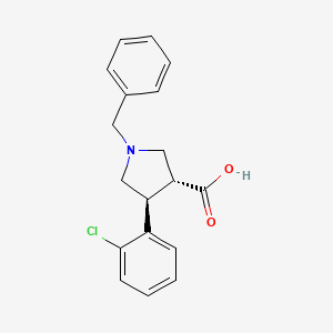 Trans-1-benzyl-4-(2-chlorophenyl)pyrrolidine-3-carboxylic acid