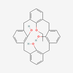 28-Ethoxypentacyclo[19.3.1.13,7.19,13.115,19]octacosa-1(24),3(28),4,6,9,11,13(27),15,17,19(26),21(25),22-dodecaene-25,26,27-triol