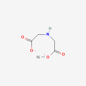 molecular formula C4H5NNiO4 B3366570 Nickel iminodiacetate CAS No. 13869-33-5