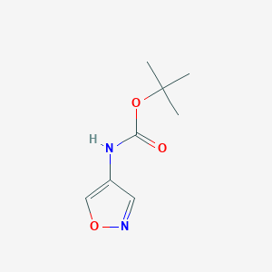 molecular formula C8H12N2O3 B3366651 Isoxazol-4-yl-carbamic acid tert-butyl ester CAS No. 1414959-10-6
